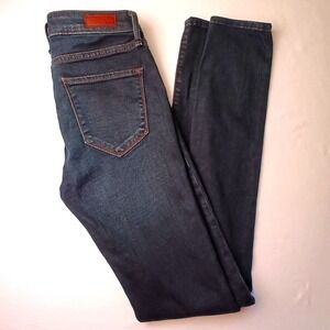 Abercrombie & Fitch Womens Harper Super Skinny Low Rise Dark Jeans Size 24/00L